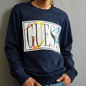 GUESS James Terry Crew Neck Sweatshirt